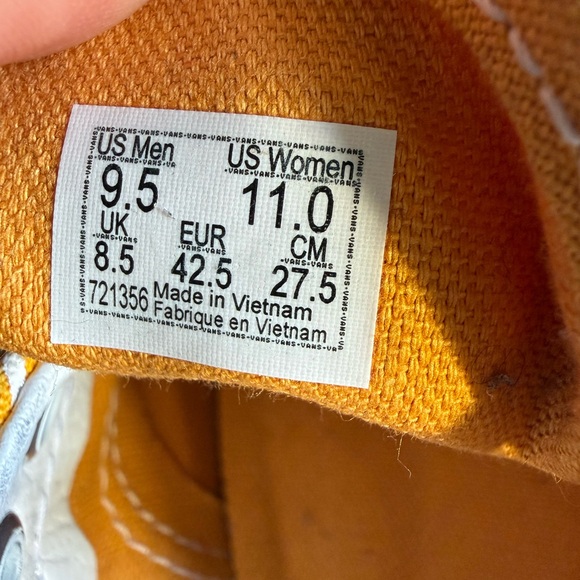 NWT Vans Era Off The Wall Golden Nugget low top sneakers unisex M-9.5, w-11 - Picture 4 of 5